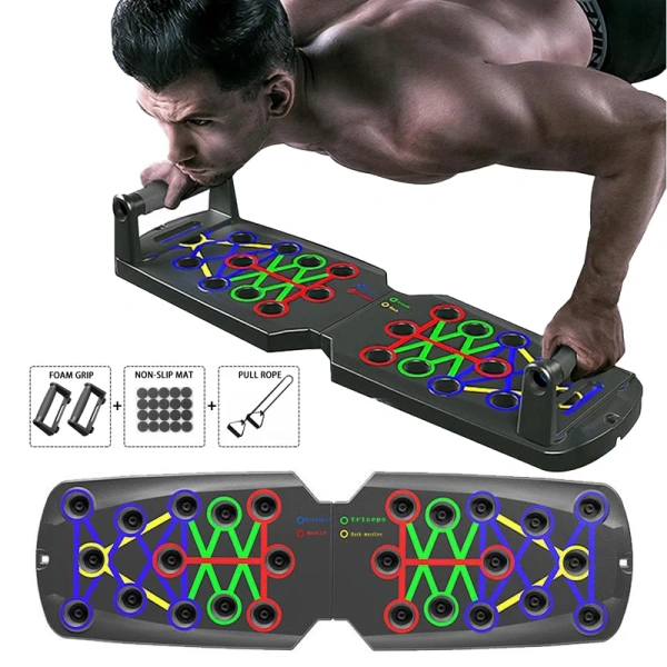 Folding Push-up Board Support Muscle Exercise Multifunctional Table